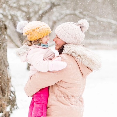 Family Snow Day in Connecticut